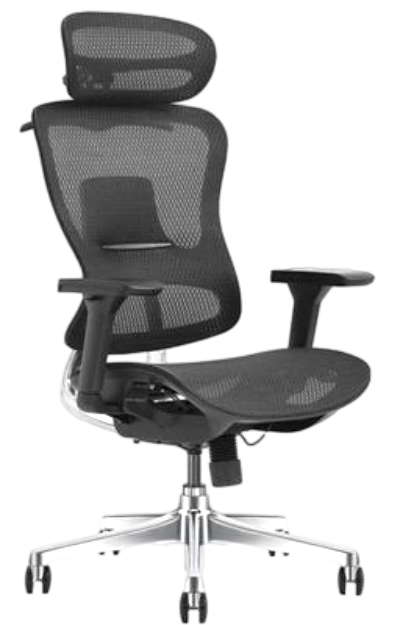 Knox HB Black Chair – High Back Ergonomic Chair