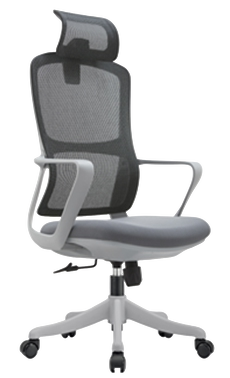 Q 8 HB Grey Chair – High Back Ergonomic Chair