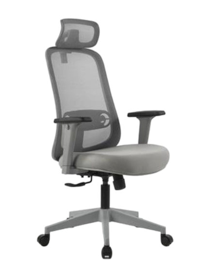 Zoom HB Grey Chair – High Back Ergonomic Chair