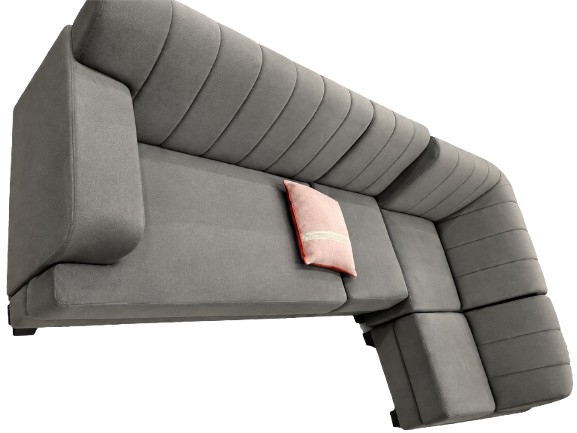 4 SEATER FABRIC SOFA
